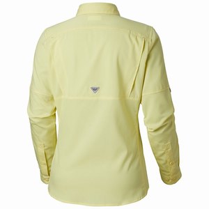 Columbia PFG Lo Drag™ Långärmad Tröja Dam Gula (DZNRG6814)